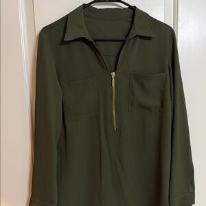 Olive Green Women's Blouse